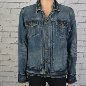 Topman Classic Denim Jacket Men’s Button Up  - Mens, A65